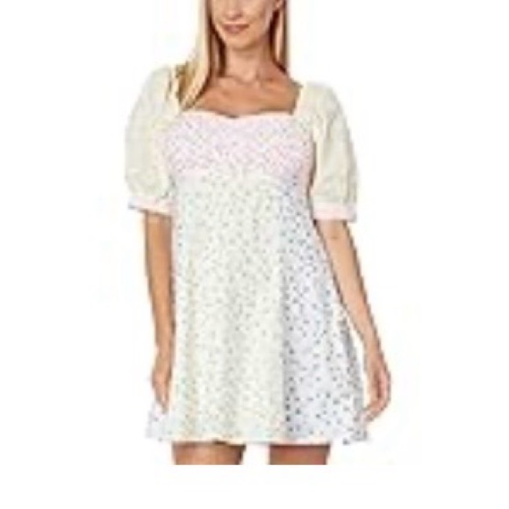 English Factory Multicolor Patchwork Dress